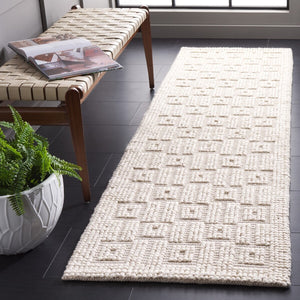 Safavieh Natura 129 NAT129 Hand Woven Bohemian Rug Ivory NAT129A-8