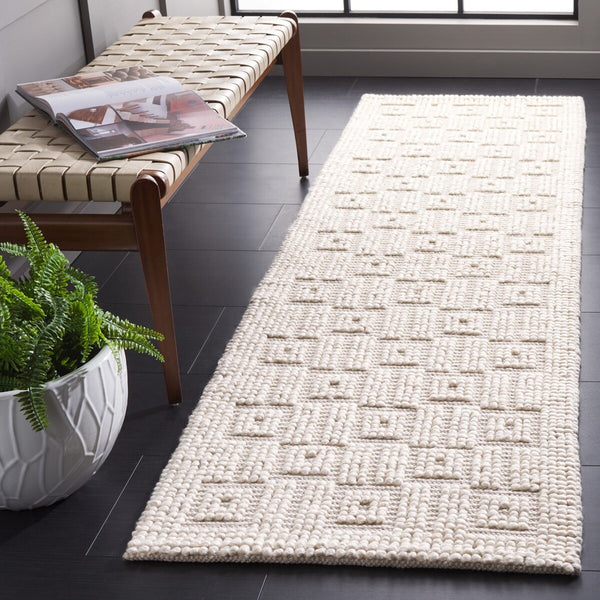 Safavieh Natura 129 NAT129 Hand Woven Bohemian Rug Ivory NAT129A-8