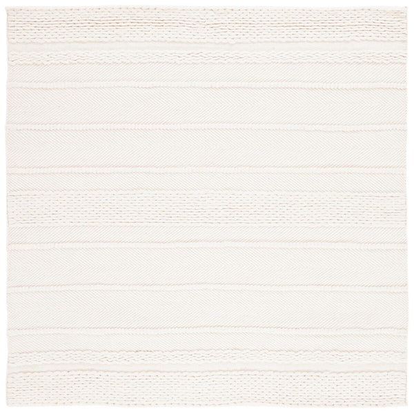Safavieh Nat215 Hand Woven 80% Wool and 20% Cotton Rug Natural NAT215A-4SQ