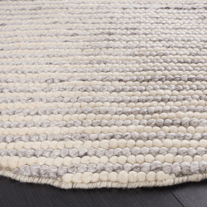 Safavieh Natura 220 Hand Woven Contemporary Rug Ivory / Light Grey 8' x 8' Square