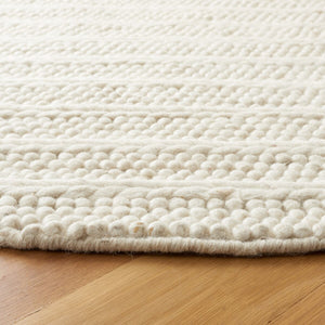 Safavieh Natura 280 Flat Weave Bohemian Rug Ivory 8' x 8' Round