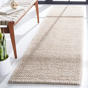 Safavieh Natura 425 Hand Woven 70% Wool 20% Cotton and 10% Polyester. Rug Grey / Ivory NAT425F-9
