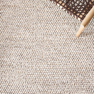 Safavieh Natura 425 Hand Woven 70% Wool 20% Cotton and 10% Polyester. Rug Grey / Ivory NAT425F-9