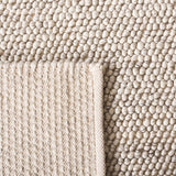 Safavieh Natura 425 Hand Woven 70% Wool 20% Cotton and 10% Polyester. Rug Grey / Ivory NAT425F-9
