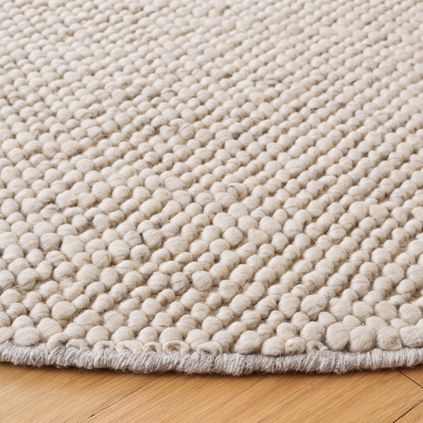 Safavieh Natura 425 Hand Woven 70% Wool 20% Cotton and 10% Polyester. Rug Grey / Ivory NAT425F-9