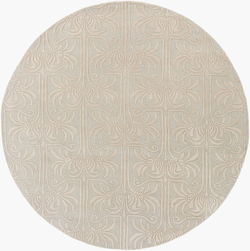 Surya Natura Hand Tufted New Zealand Wool Square Rug Rustic Warmth for Living Spaces NAT7055-8RD