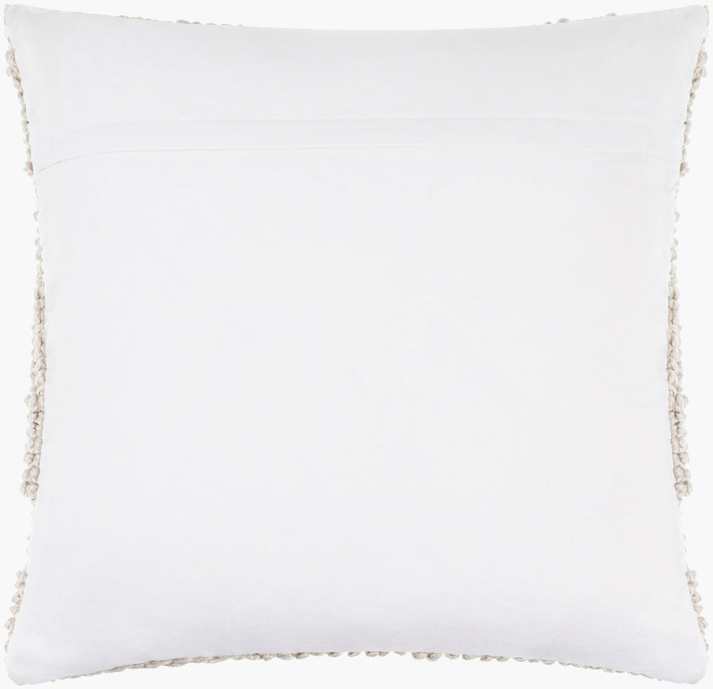 Surya Nauru 18" Floral Outdoor Accent Pillow - Durable, Weather-resistant & Easy Care For Your Patio Ivory Polyester,Polyester Nau001-1818p