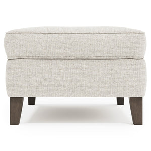 Bernhardt Bernhardt Addison Fabric Ottoman With Plush Spring-Down Cushion, Tapered Portobello Legs, Made-To-Order B1481B