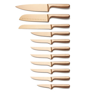 Lenox Cambridge Rame Smooth Copper 12-Piece Cutlery Block Set NO COLOR METAL 92688KBCC18DS