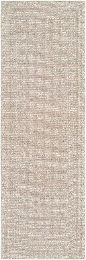 Livabliss Alo Traditional Jute Polyester Blend Indoor Rug for Entryways and High Traffic Spaces Oatmeal, White 2'7" x 7'10" NBAL2300-27710