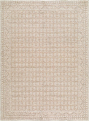 Livabliss Alo Traditional Jute Polyester Blend Indoor Rug for Entryways and High Traffic Spaces Oatmeal, White 5'3" x 7' NBAL2300-537