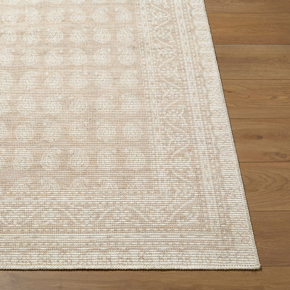 Livabliss Alo Traditional Jute Polyester Blend Indoor Rug for Entryways and High Traffic Spaces Oatmeal, White 5'3" x 7' NBAL2300-537