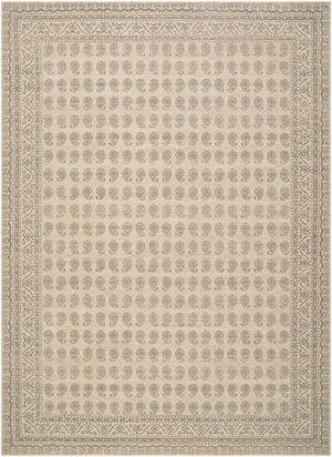 Livabliss Alo Machine Woven Jute Polyester Accent Rug Traditional Pattern for Entryways Bedside Medium Gray, Wh 7'10" x 10' NBAL2301-71010