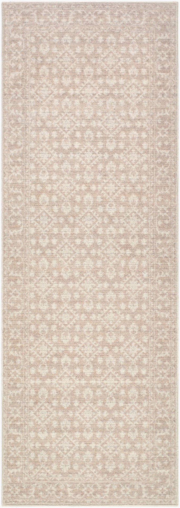 Livabliss Aram Machine Woven Polyester Accent Rug with Medallion Pattern for Entryways Tan, Beige 1'10" x 2'11" NBAR2300-2211