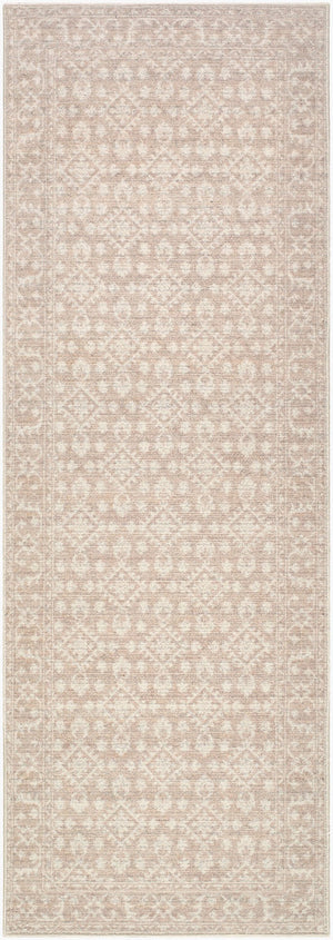 Livabliss Aram Machine Woven Polyester Accent Rug with Medallion Pattern for Entryways Tan, Beige 2'6" x 7'3" NBAR2300-2673