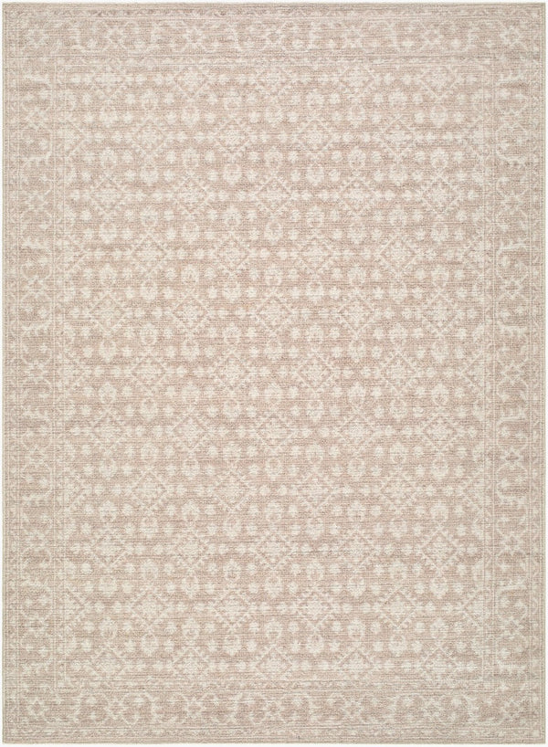 Livabliss Aram Machine Woven Polyester Accent Rug with Medallion Pattern for Entryways Tan, Beige 1'10" x 2'11" NBAR2300-2211