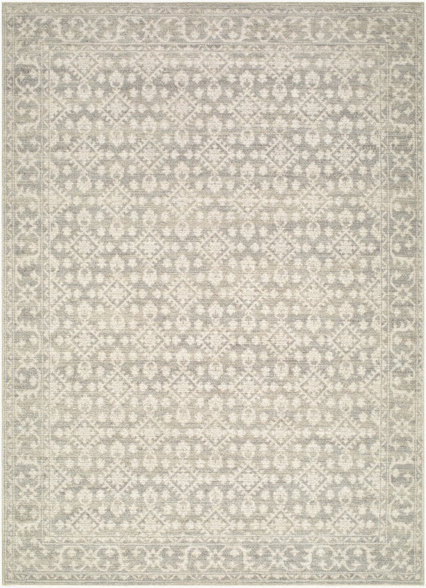 Livabliss Aram Machine Woven Polyester Accent Rug Traditional Motifs for Entryway or Bedside Charcoal, Beige 7'9" x 10' NBAR2301-7910