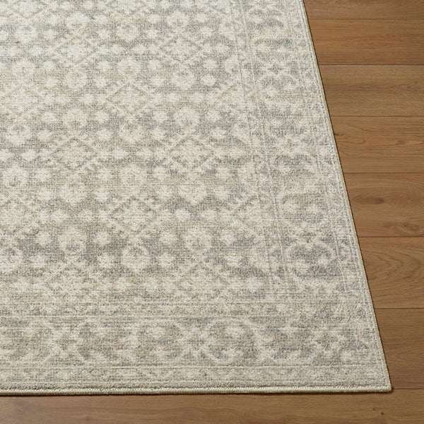 Livabliss Aram Machine Woven Polyester Accent Rug Traditional Motifs for Entryway or Bedside Charcoal, Beige 7'9" x 10' NBAR2301-7910