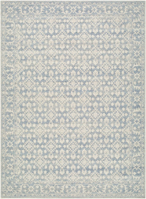 Livabliss Aram Medallion Accent Rug Machine Woven Polyester for Entryway Bathroom or Bedside Denim, Beige 1'10" x 2'11" NBAR2302-2211