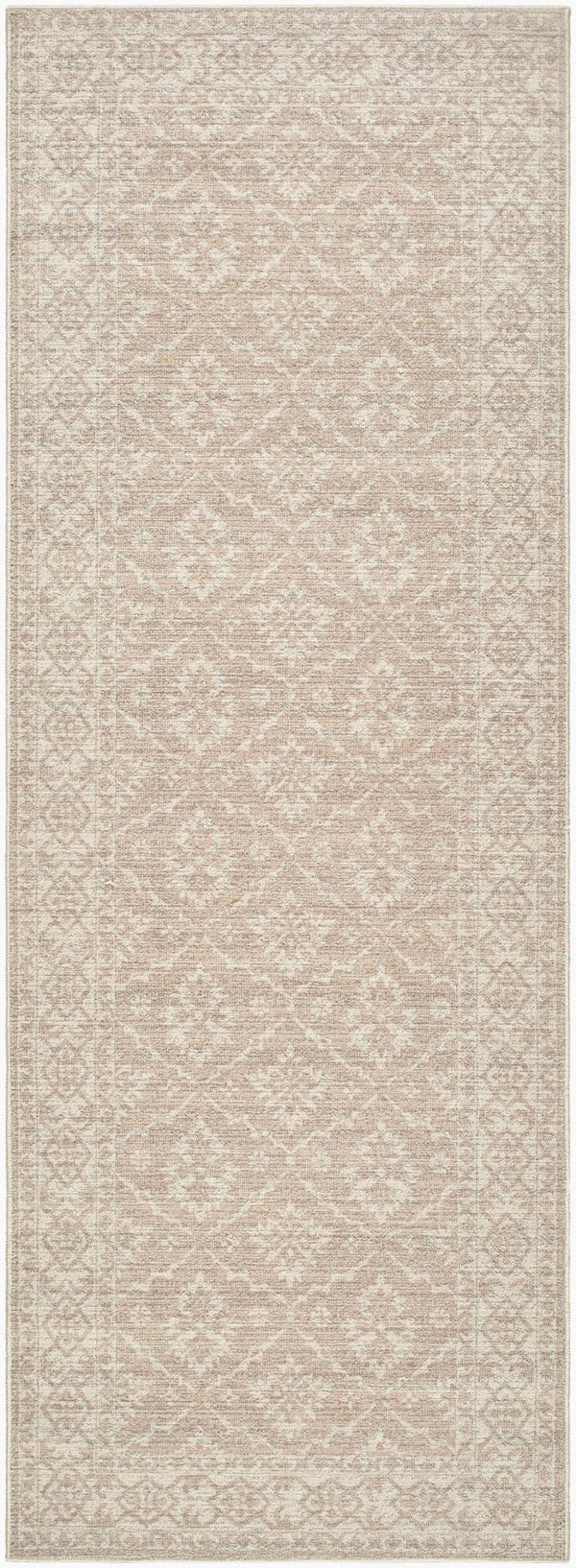 Livabliss Aram Machine Woven Traditional Area Rug Cotton Blend Entryway Accent Plush Pile Tan, Oatmeal 2'6" x 7'3" NBAR2303-2673