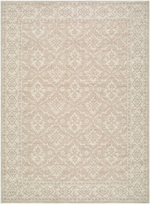 Livabliss Aram Machine Woven Traditional Area Rug Cotton Blend Entryway Accent Plush Pile Tan, Oatmeal 5'2" x 7' NBAR2303-527