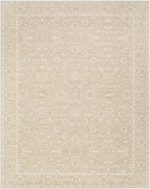 Livabliss Asha Jute Polyester Blend Traditional Low Pile Rug for Entryway or Kitchen Nook Oatmeal, White 2' x 2'11" NBAS2300-2211