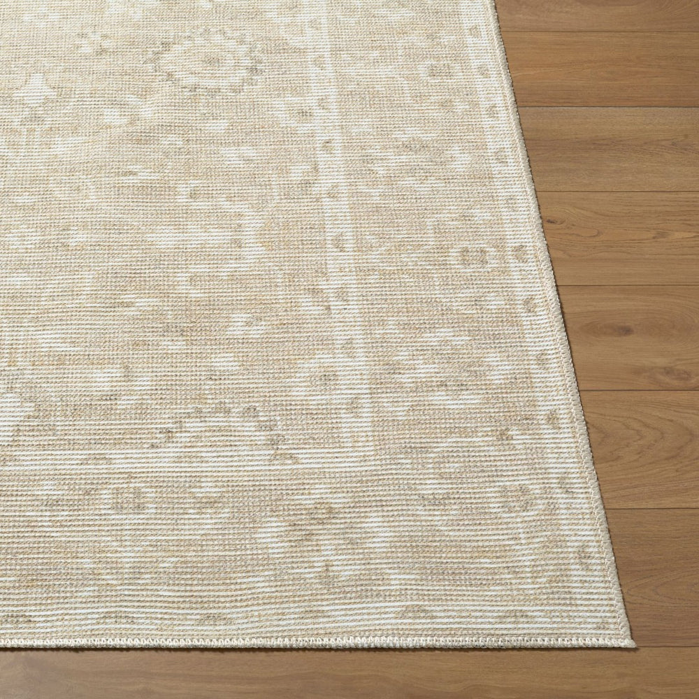 Livabliss Asha Jute Polyester Blend Traditional Low Pile Rug for Entryway or Kitchen Nook Oatmeal, White 2' x 2'11" NBAS2300-2211