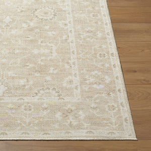 Livabliss Asha Jute Polyester Blend Traditional Low Pile Rug for Entryway or Kitchen Nook Oatmeal, White 2'7" x 7'10" NBAS2300-27710