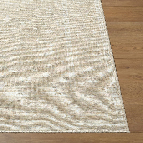 Livabliss Asha Jute Polyester Blend Traditional Low Pile Rug for Entryway or Kitchen Nook Oatmeal, White 2'7" x 7'10" NBAS2300-27710
