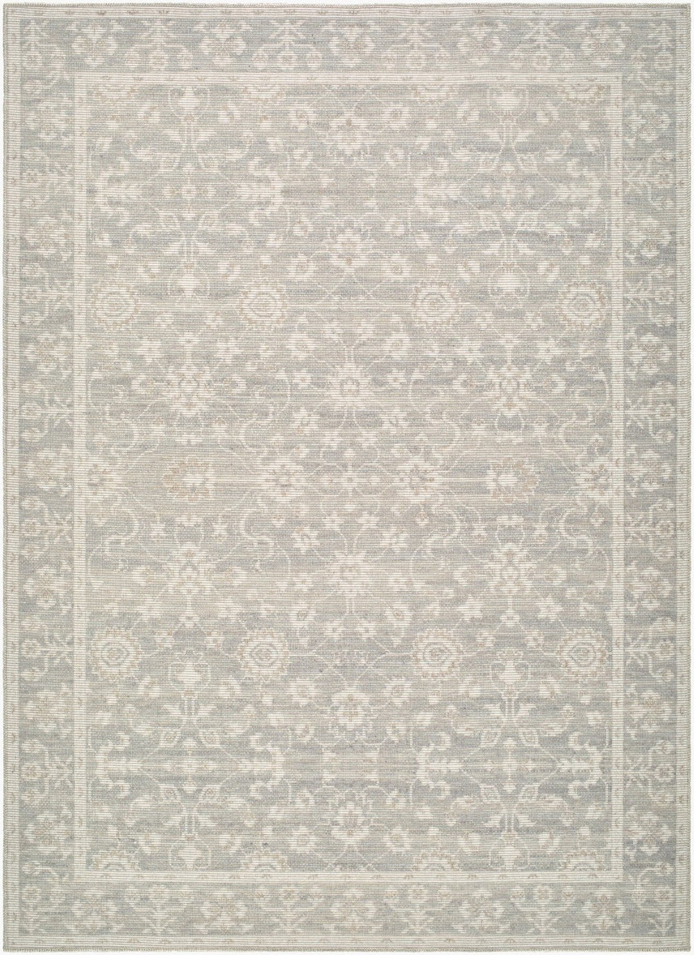 Livabliss Asha Machine Woven Jute Polyester Accent Rug with Low Pile for Entryways Sage, White 9'1" x 12' NBAS2301-9112