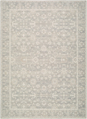 Livabliss Asha Machine Woven Jute Polyester Accent Rug with Low Pile for Entryways Sage, White 9'1" x 12' NBAS2301-9112