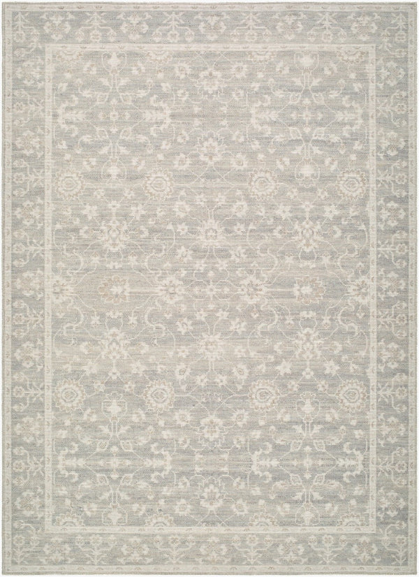 Livabliss Asha Machine Woven Jute Polyester Accent Rug with Low Pile for Entryways Sage, White 9'1" x 12' NBAS2301-9112