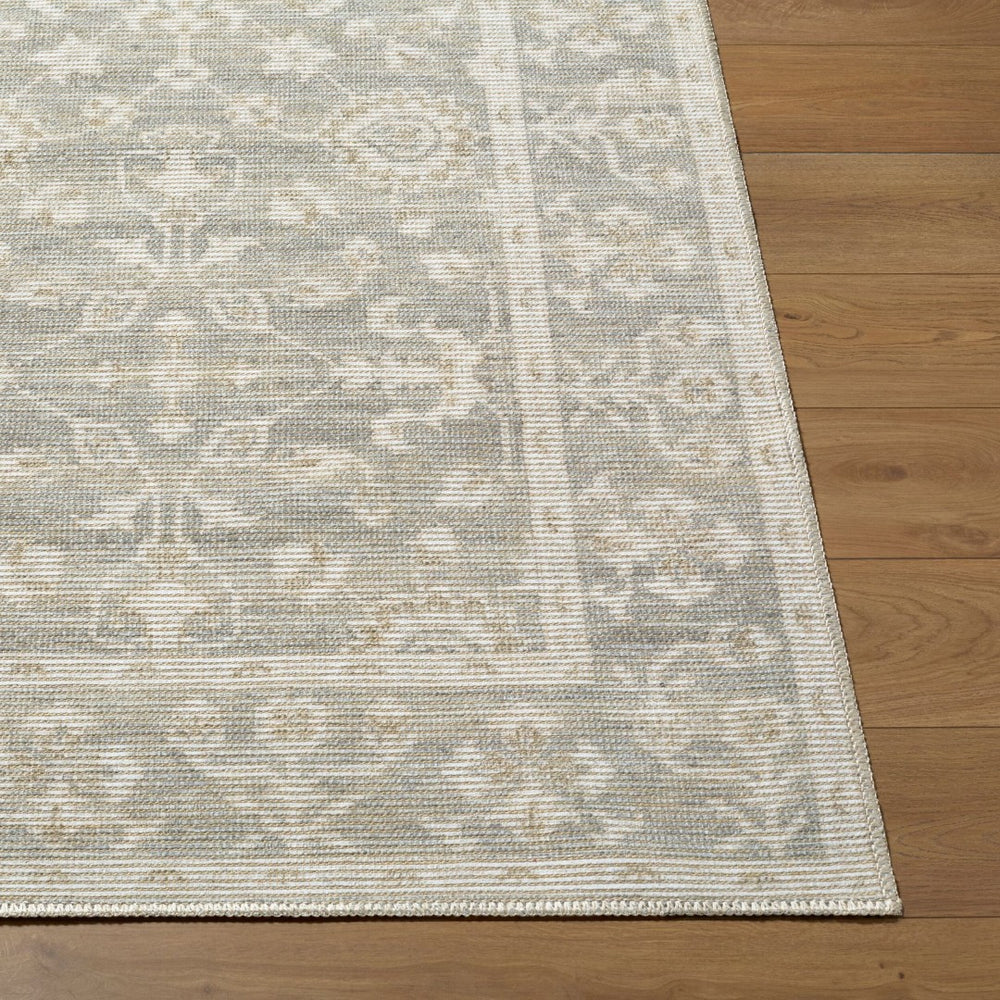 Livabliss Asha Machine Woven Jute Polyester Accent Rug with Low Pile for Entryways Sage, White 9'1" x 12' NBAS2301-9112