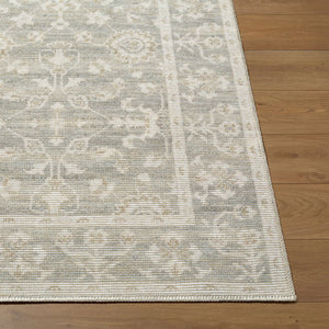 Livabliss Asha Machine Woven Jute Polyester Accent Rug with Low Pile for Entryways Sage, White 9'1" x 12' NBAS2301-9112