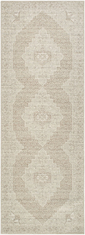 Livabliss Athiyo Machine Woven Cotton Blend Rug with Traditional Pattern for Entryway Decor Tan, Oatmeal 2'6" x 7'3" NBAT2300-2673