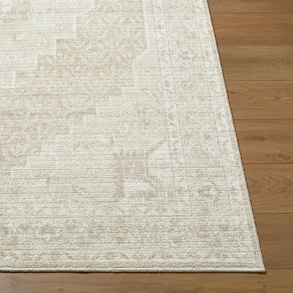 Livabliss Athiyo Machine Woven Cotton Blend Rug with Traditional Pattern for Entryway Decor Tan, Oatmeal 6'6" x 9' NBAT2300-669