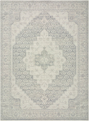 Livabliss Athiyo Traditional Pattern Cotton Blend Machine Woven Rug for Entryway or Bedroom Gray, Beige 7'9" x 10' NBAT2301-7910