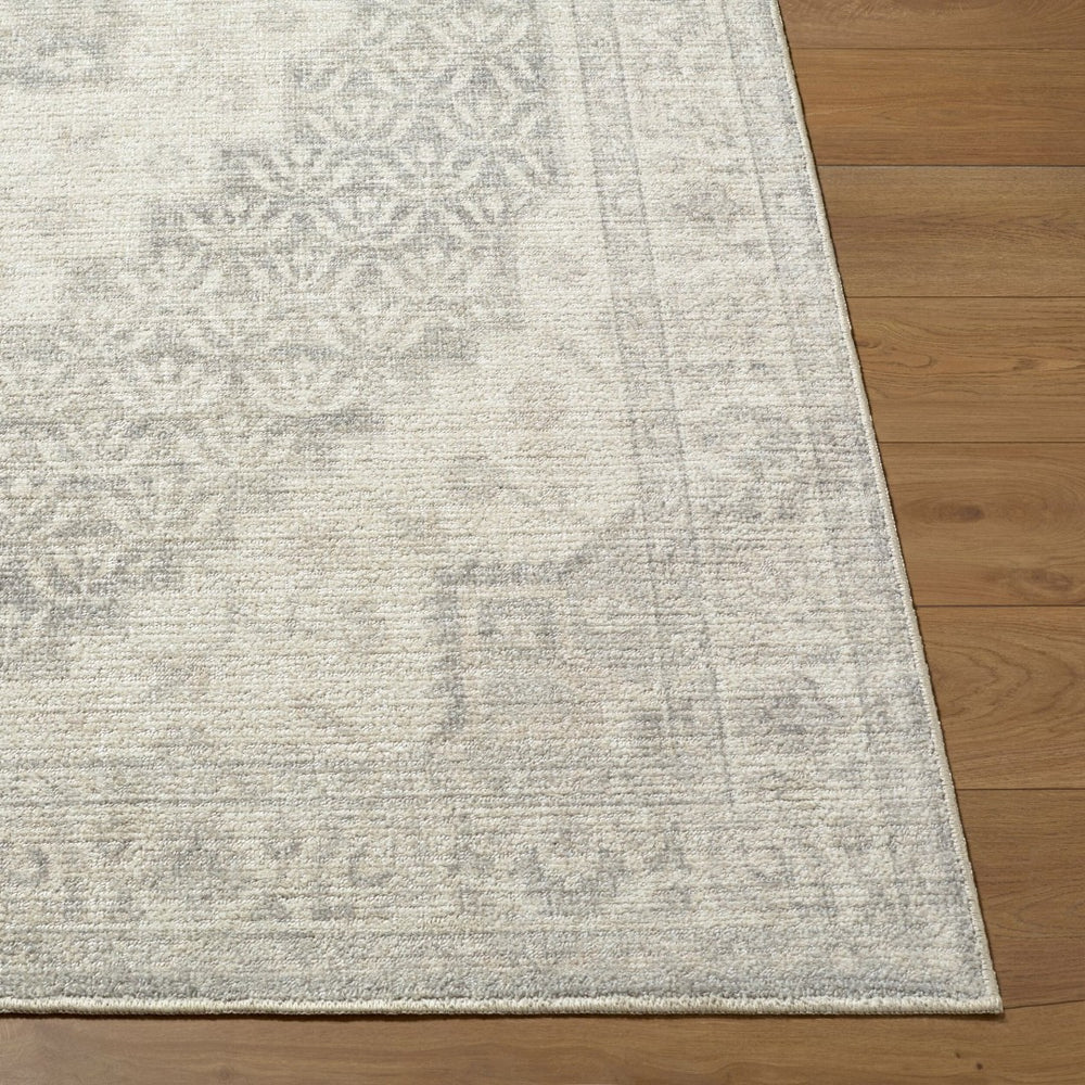 Livabliss Athiyo Traditional Pattern Cotton Blend Machine Woven Rug for Entryway or Bedroom Gray, Beige 7'9" x 10' NBAT2301-7910