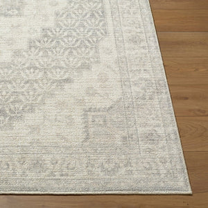 Livabliss Athiyo Traditional Pattern Cotton Blend Machine Woven Rug for Entryway or Bedroom Gray, Beige 2'6" x 7'3" NBAT2301-2673