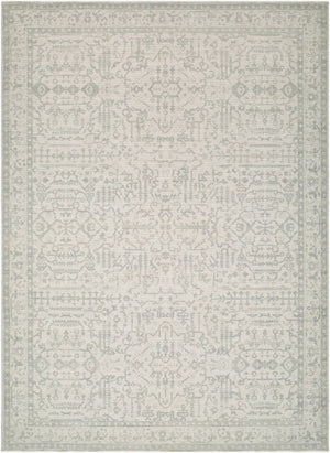 Livabliss Athiyo Jute Polyester Machine Woven Rug Low Pile Transitional Pattern for Entryways Sage, White 9'1" x 12' NBAT2303-9112