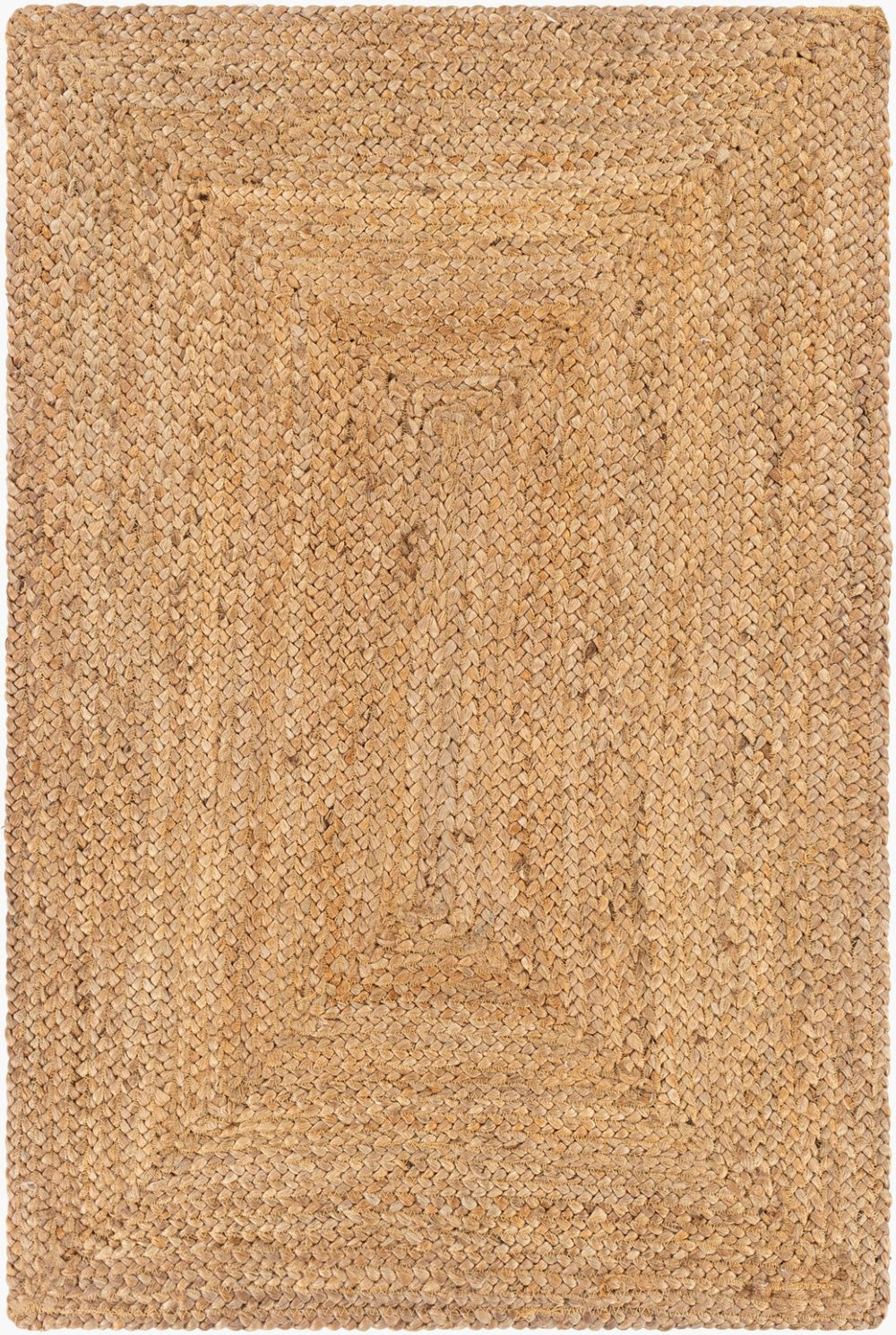 Livabliss Natural Jute Flatweave Area Rug Handwoven Braided Cottage Style for Living Rooms Tan 8' x 8' NBD2300-8RD