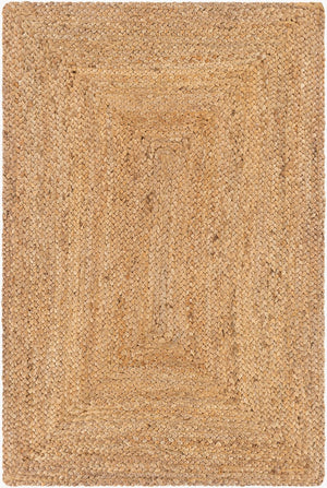 Livabliss Natural Jute Flatweave Area Rug Handwoven Braided Cottage Style for Living Rooms Tan 8' x 8' NBD2300-8RD