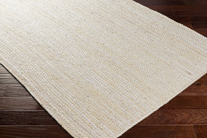 Livabliss Natural Jute Flatweave Area Rug Handwoven Braided Farmhouse Living Room Floor Cream 10' x 10' NBD2301-10RD