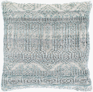 Surya Nobility Handcrafted Wool Cotton Rayon Square Throw Pillow for Sofas and Beds NBI001-2222D