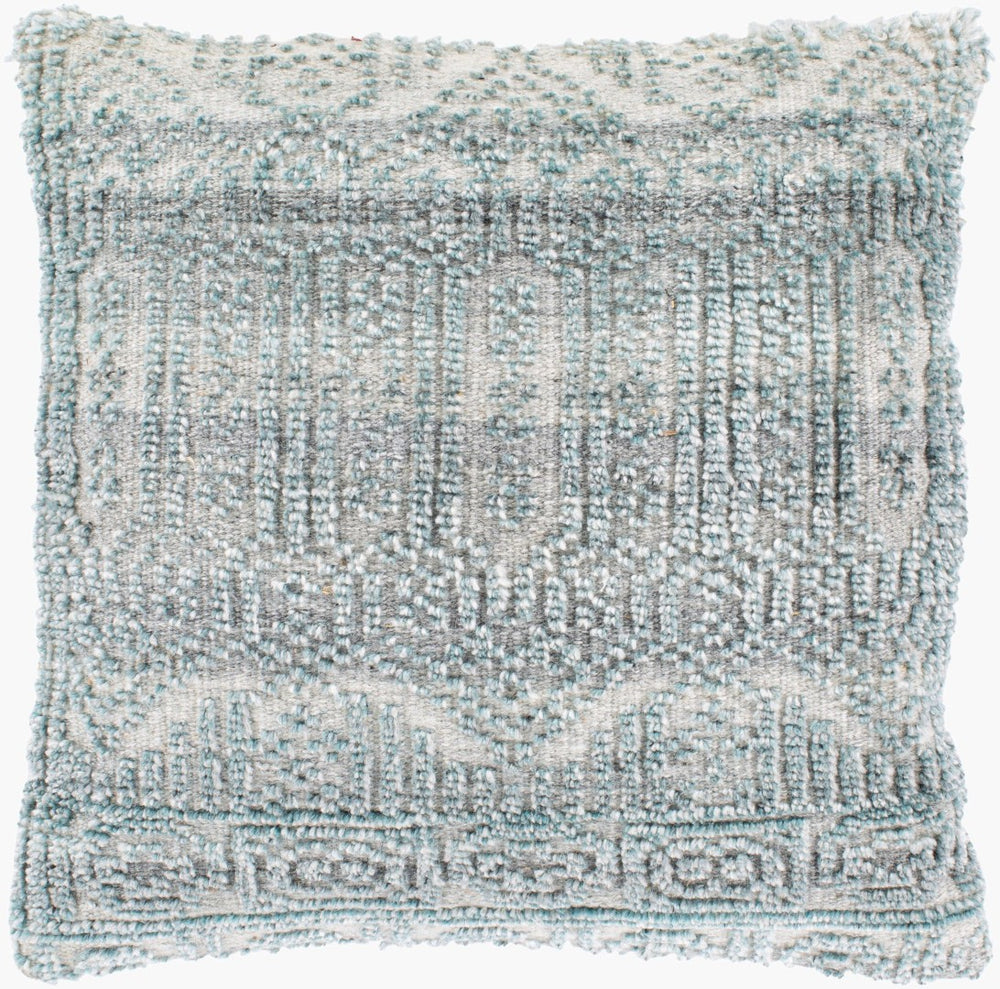 Surya Nobility Handcrafted Wool Cotton Rayon Square Throw Pillow Artisan Woven Accent NBI001-2222P