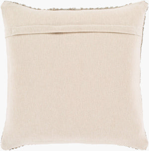 Surya Nobility 22” Luxury Accent Pillow - Elegant Traditional Style For Sofa Or Bed, Cozy & Durable Comfort Gray Rayon,Wool,Cotton,Cotton Nbi002-2222p