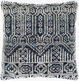 Surya Nobility Hand-knotted Accent Pillow Cotton Wool Blend Artisan Woven Global Decor NBI003-2222P