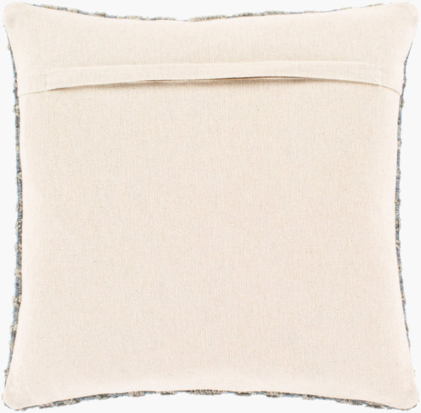 Surya Nobility 22” Luxury Accent Pillow - Elegant Traditional Style For Sofa Or Bed, Cozy & Durable Comfort Gray Rayon,Wool,Cotton,Cotton Nbi004-2222d