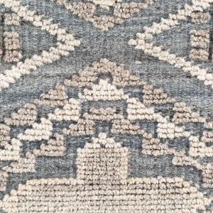 Surya Nobility 22” Luxury Accent Pillow - Elegant Traditional Style For Sofa Or Bed, Cozy & Durable Comfort Gray Rayon,Wool,Cotton,Cotton Nbi004-2222d