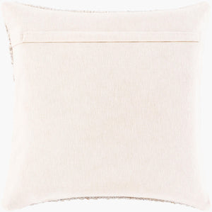 Surya Nobility 22” Luxury Accent Pillow - Elegant Traditional Style For Sofa Or Bed, Cozy & Durable Comfort Off,White Wool,Polyester,Viscose,Cotton Nbi007-2222p